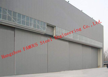 China Hydraulic / Electrical Aircraft Hanger Door And Aviation Building Airplane Bifold Doors Vertical Lifting Systems supplier