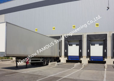 China PVC Fabric Loading Dock Sectional Seal Lifting Industrial Garage Doors With Remote Operations supplier