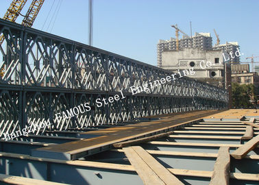 China Modern Style Prefabricated Modular Steel Bailey Bridge Galvanized Surface Treatment supplier