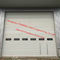 Full Vertical Lift Door Motorized Industrial Garage Doors With Transparent Windows And Pedestrian Access supplier