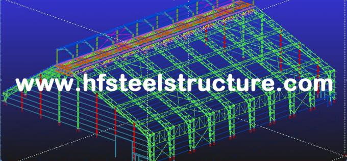 H Shape Column Beams And Sandwich Shrouding Industrial Steel Buildings 3