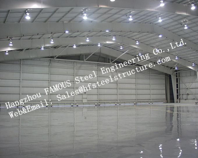 Hot Galvanized Steel Shed Aircraft Hangar Buildings For Airplanes / Air Terminals 2