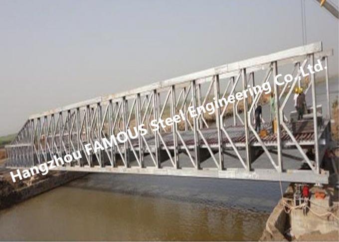Multi Span Single Lane Steel Box Girder Bailey Bridges Structural Formwork Truss Construction 0