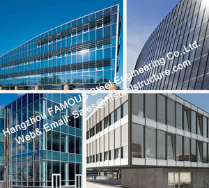 China Double GlazedInsulation And Laminater Glass Facade Curtain Wall Unitized And Stick Built System supplier
