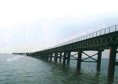 China Multispan Single Lane Prefabricated Bailey Steel Bridge Construction Assembly supplier
