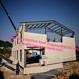China Prefab House Light Steel Villa Prefab Metal Buildings With Welded Frame supplier