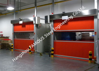 China Intelligent Automatic PVC Fabric Fast Speed Door Flexible Industrial Rolling Door supplier
