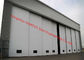 Multi Sector Structural Folded Hinged Sliding Doors Bottom Rolling Hangar Door Smart Track Design supplier