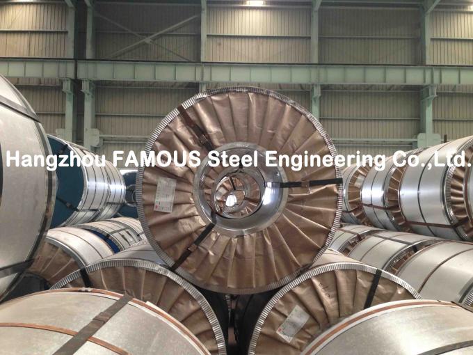 Galvalume Steel Coil Fabrication , Galvanized Steel Coil JIS G3321 / EN 10215 5
