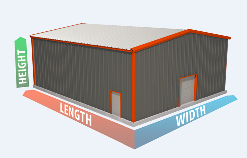 Lightweight Prefabricated Structural Steel Buildings 95' X 120' ASTM A36 For Commercial 1