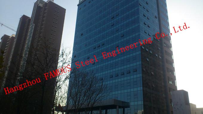 Insulated Double Skin Glass Curtain Wall Removable Office Partition Walls System 0