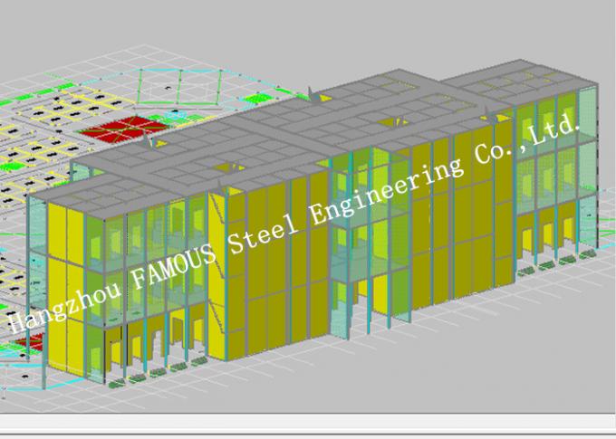 Architectural and Structural Engineering Designs , High Level Office Steel Structure Building 0