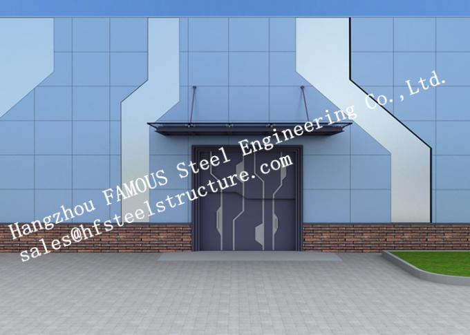 Automatic Glass Sectional Industrial Garage Doors Steel Buildings Kits Superior Weather Resistance 0