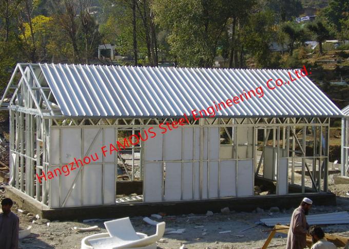 Galvanized H - Beam Steel Structure Framing Systems For Workshop Or Villa House 0
