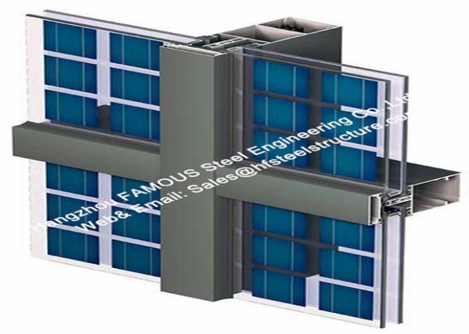 Powder Coating Photovoltaics Integrated Glass Curtain Wall Solar Modules 0