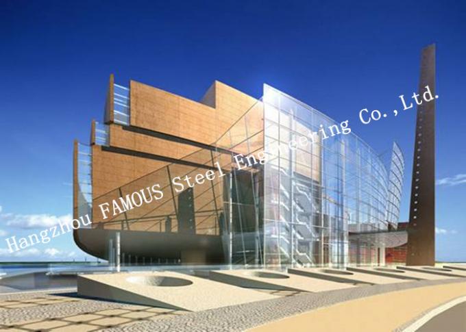 Aluminum Frame Insulation Double Glass Curtain Wall For Commercial Office Building 0