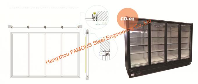 Supermarket Multideck Heated Glass Door For Cold Room / Refrigerator Parts / Freezer 2