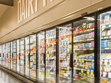 Supermarket Supper - Narrow Frame Glass Door Without Stand Column 1