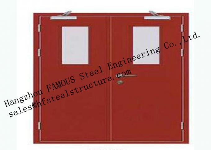 European Standards Steel Fire Rated Industrial Garage Doors For Warehouse Storage 0