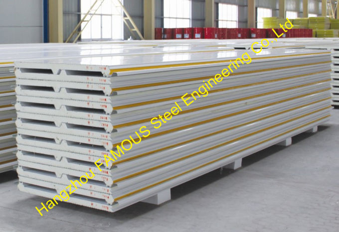 Heat Insulation Metal Roofing Sheets , EPS Cement Sandwich Panels 0